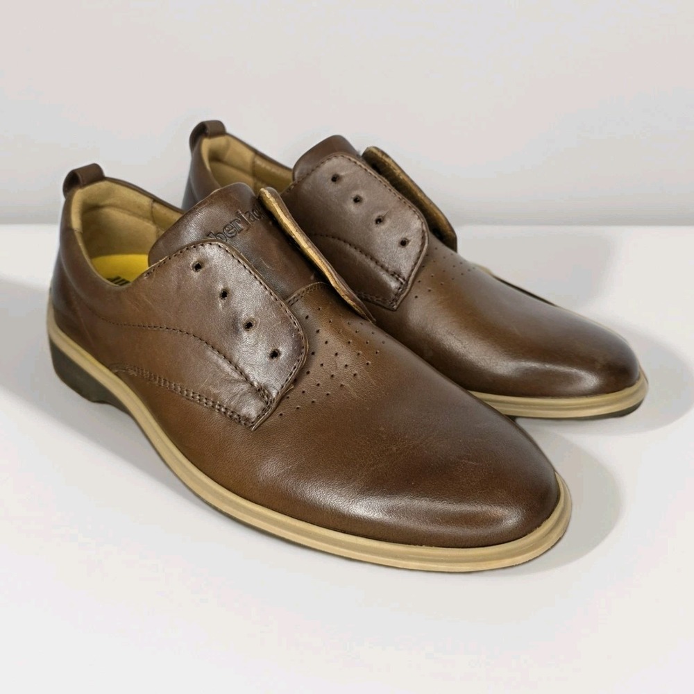 Amberjack The Original Dress Shoes Leather Men's Size 7 - Chestnut $195 New